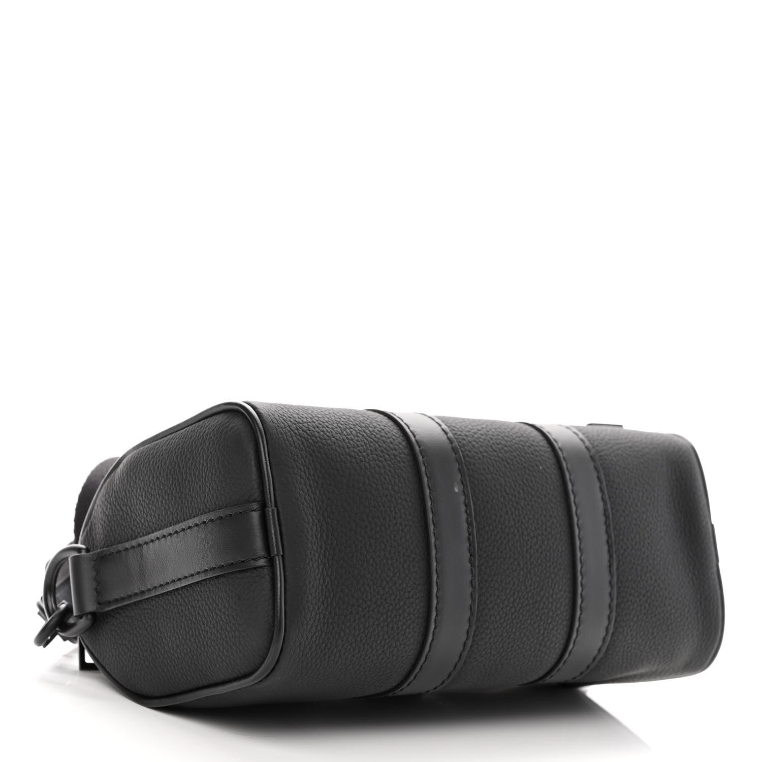 Louis Vuitton Grained Calfskin Aerogram Keepall XS Black 4 of 9
