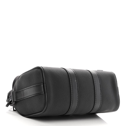 Louis Vuitton Grained Calfskin Aerogram Keepall XS Black 4 of 9