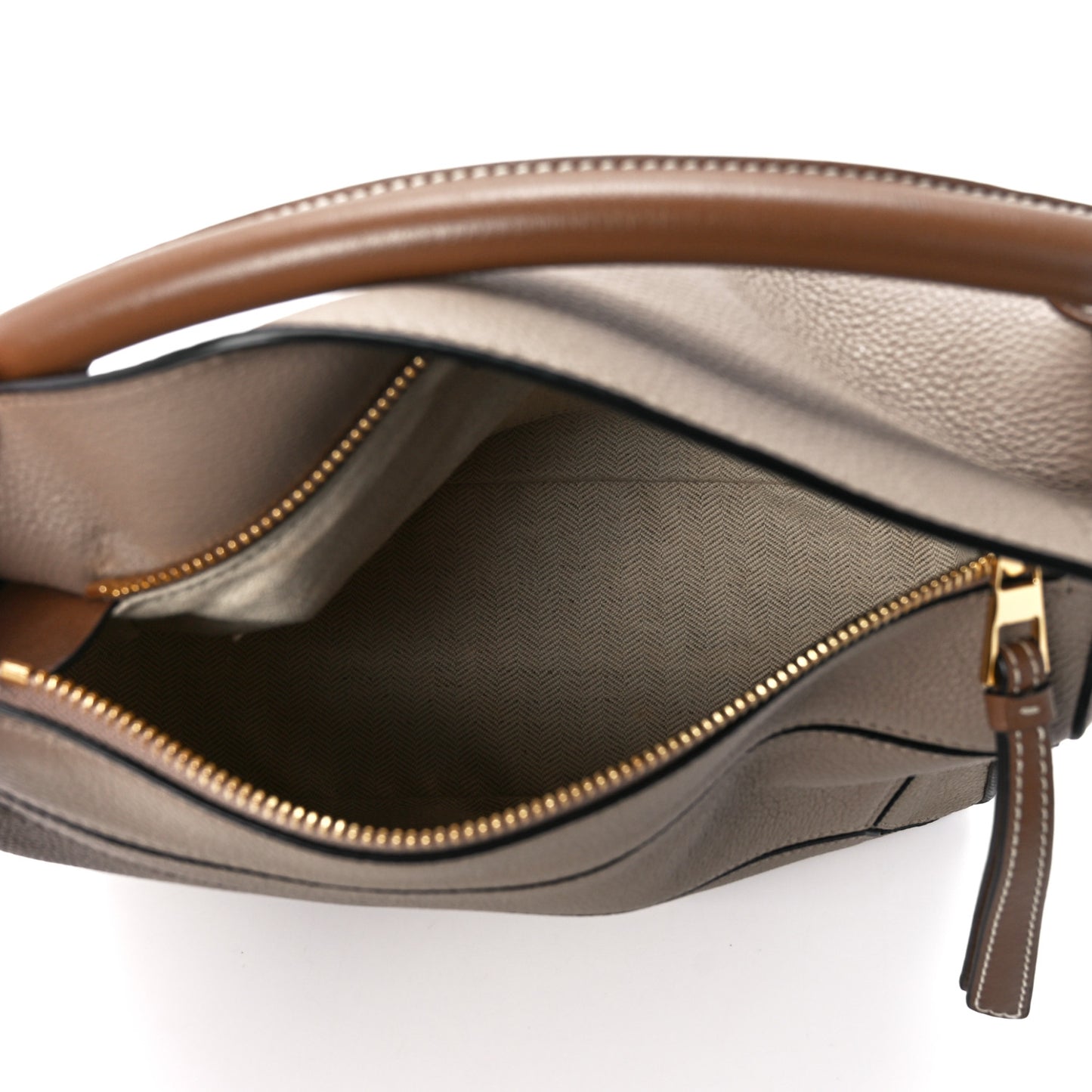 Grained Calfskin Small Puzzle Bag Sand Mink