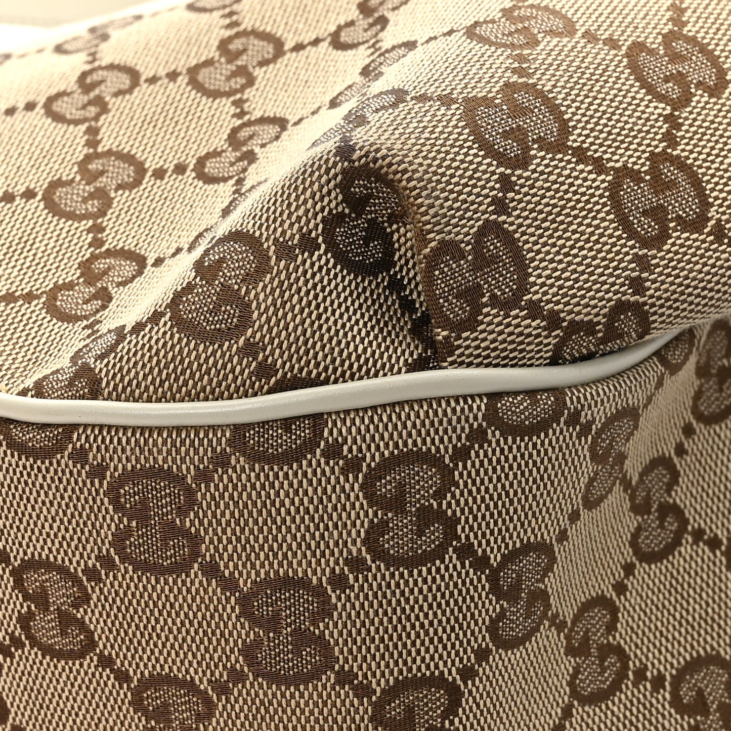 Monogram Margaux Calfskin Medium Emily Hobo Beige Ebony Mystic White