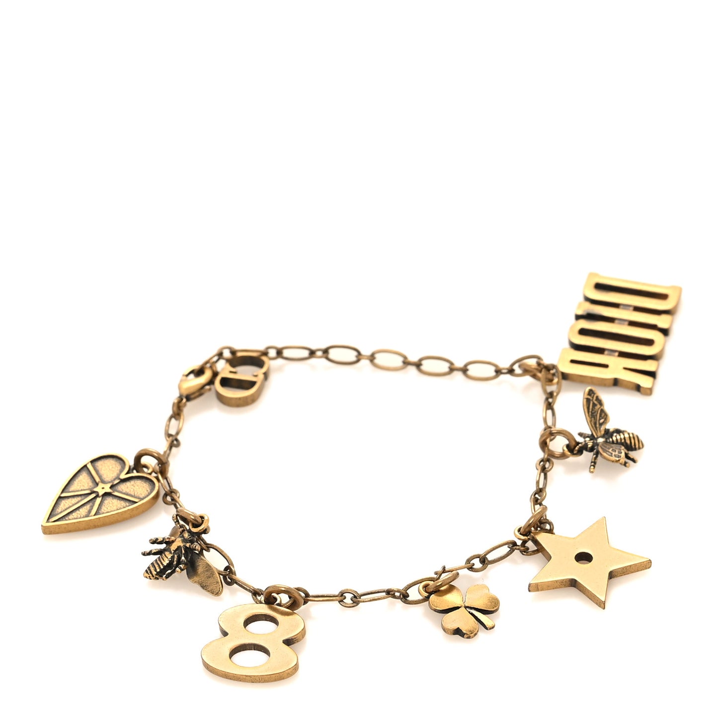 Metal Lucky Charms Bracelet Gold