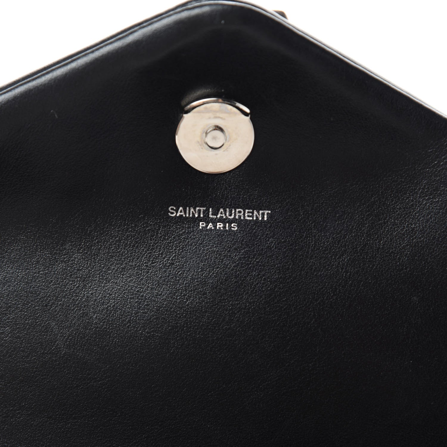 Saint Laurent Calfskin Y Quilted Monogram Large Loulou Chain Satchel Black 10 of 12