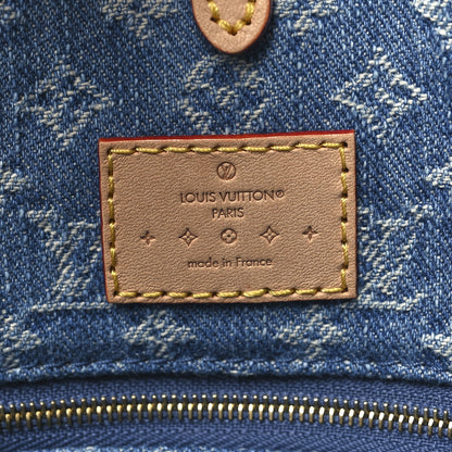 Louis Vuitton Monogram Denim Onthego MM Blue 6 of 9