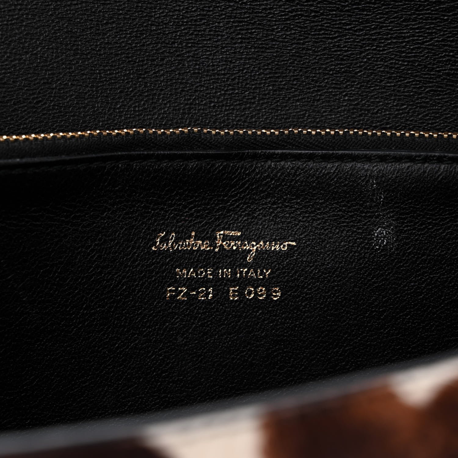 Salvatore Ferragamo SALVATORE FERRAGAMO Calfskin Pony Hair Medium Aileen Bag Brown 6 of 10