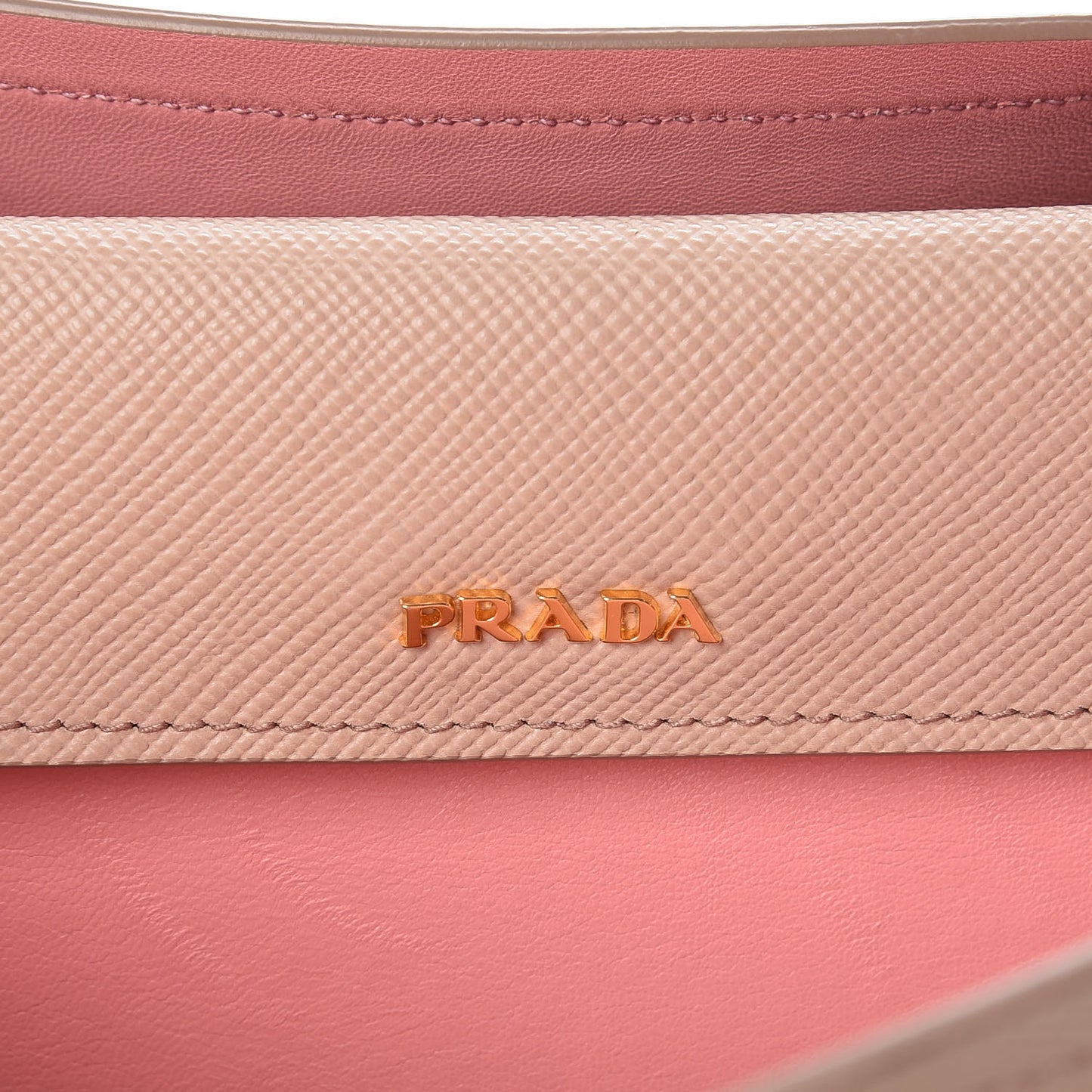 Saffiano Cuir Medium Double Bag Cammeo Rosa