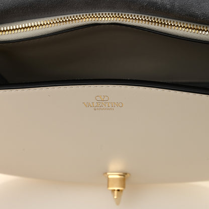 Valentino Garavani Calfskin Ohval Foldover Shoulder Bag White 6 of 9