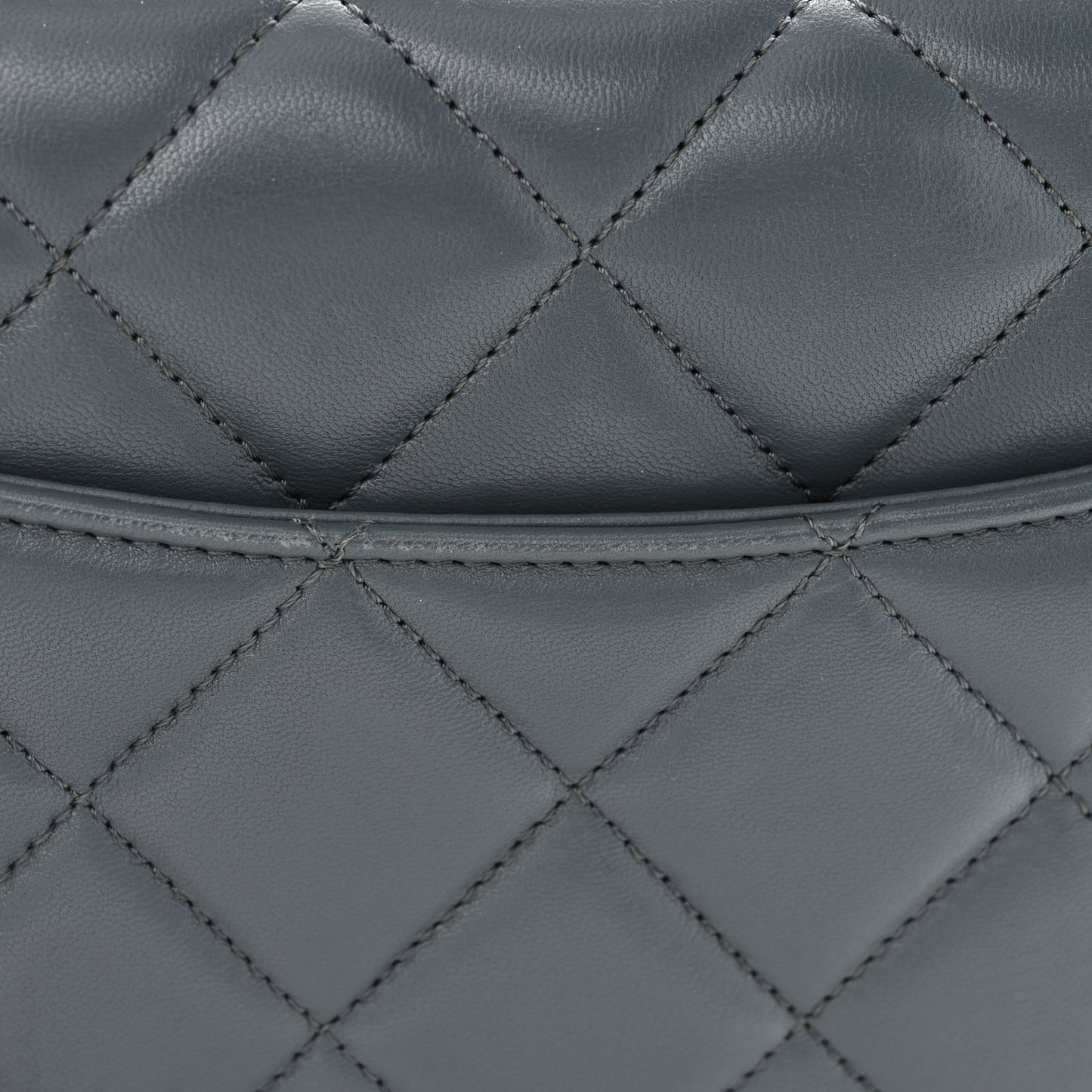 Lambskin Quilted Small Trendy CC Dual Handle Flap Bag Grey