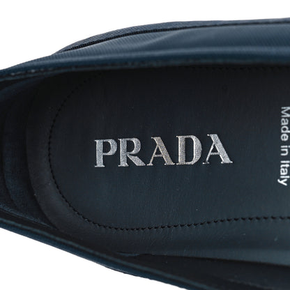 Prada Technical Nylon Triangle Logo Mens Slip On Sneakers 12 Oltremare 8 of 10