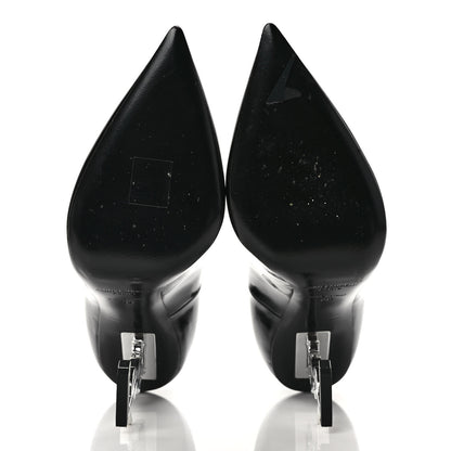 Saint Laurent Patent Opyum 110 Pumps 39 Black Silver 5 of 10