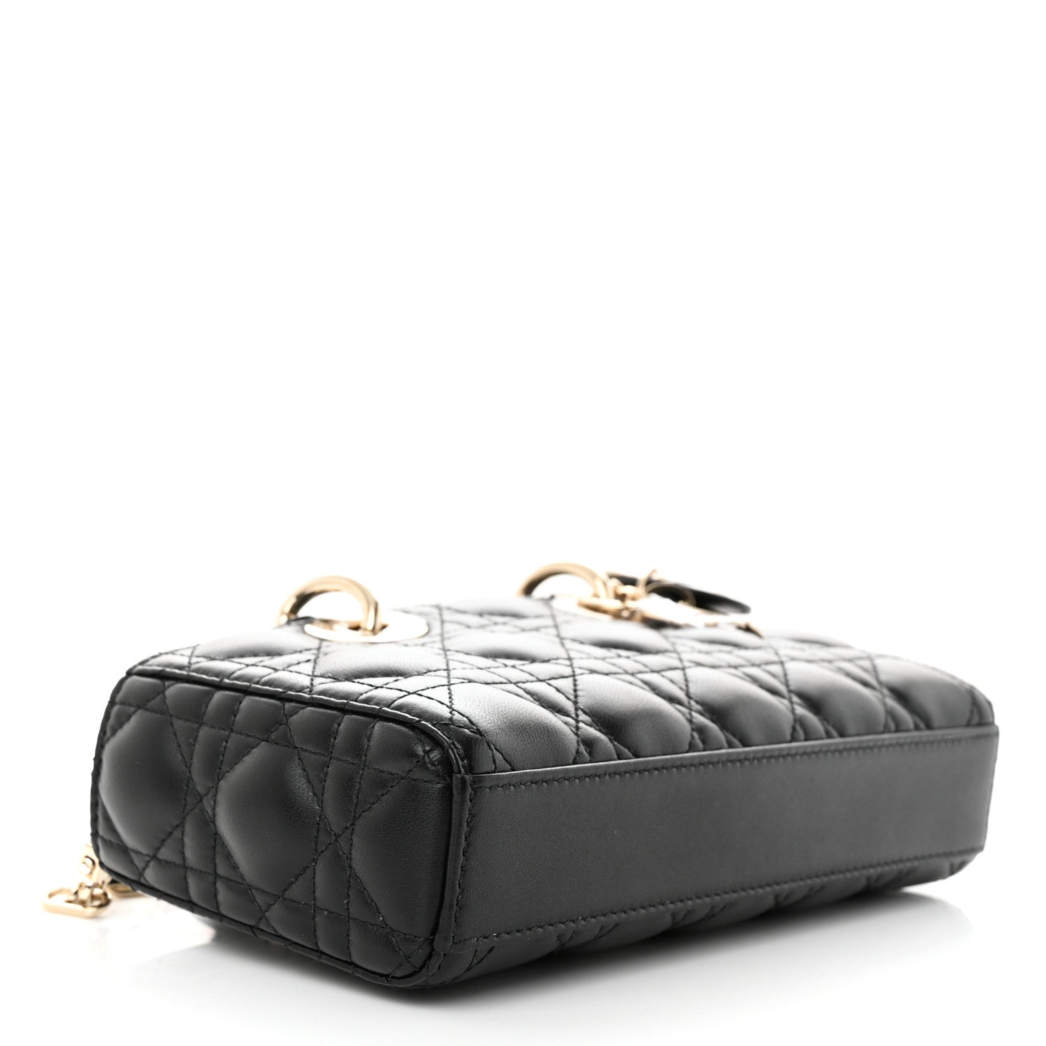 Christian Dior Lambskin Cannage Small Lady D-Joy Black 4 of 9