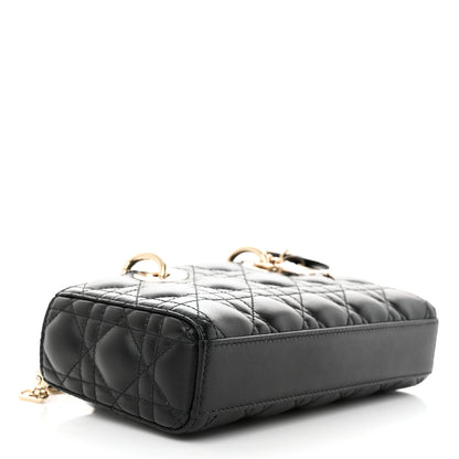 Christian Dior Lambskin Cannage Small Lady D-Joy Black 4 of 9