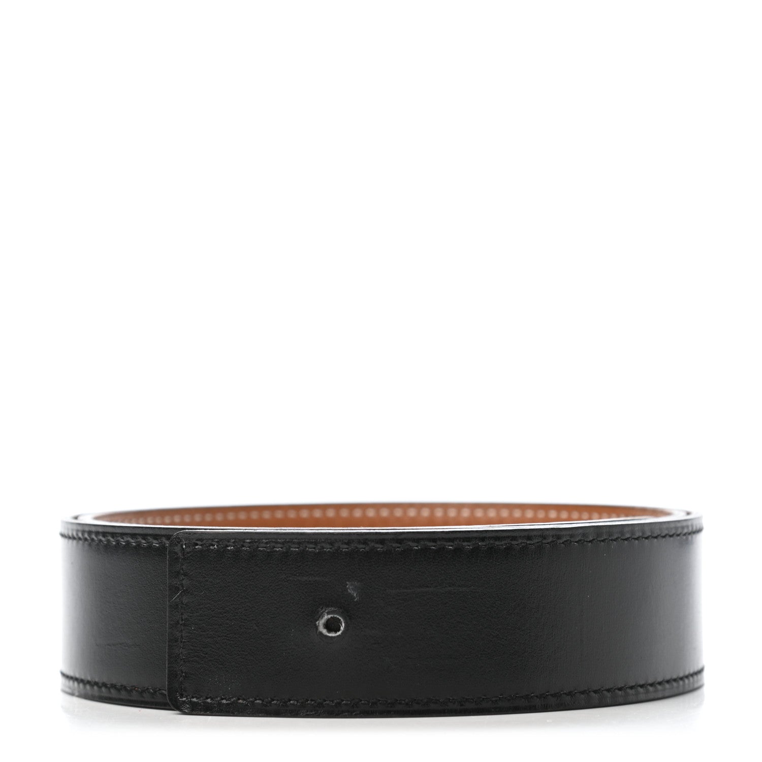 Hermes Box Togo 32mm Belt Strap 75 Black Gold 1 of 5