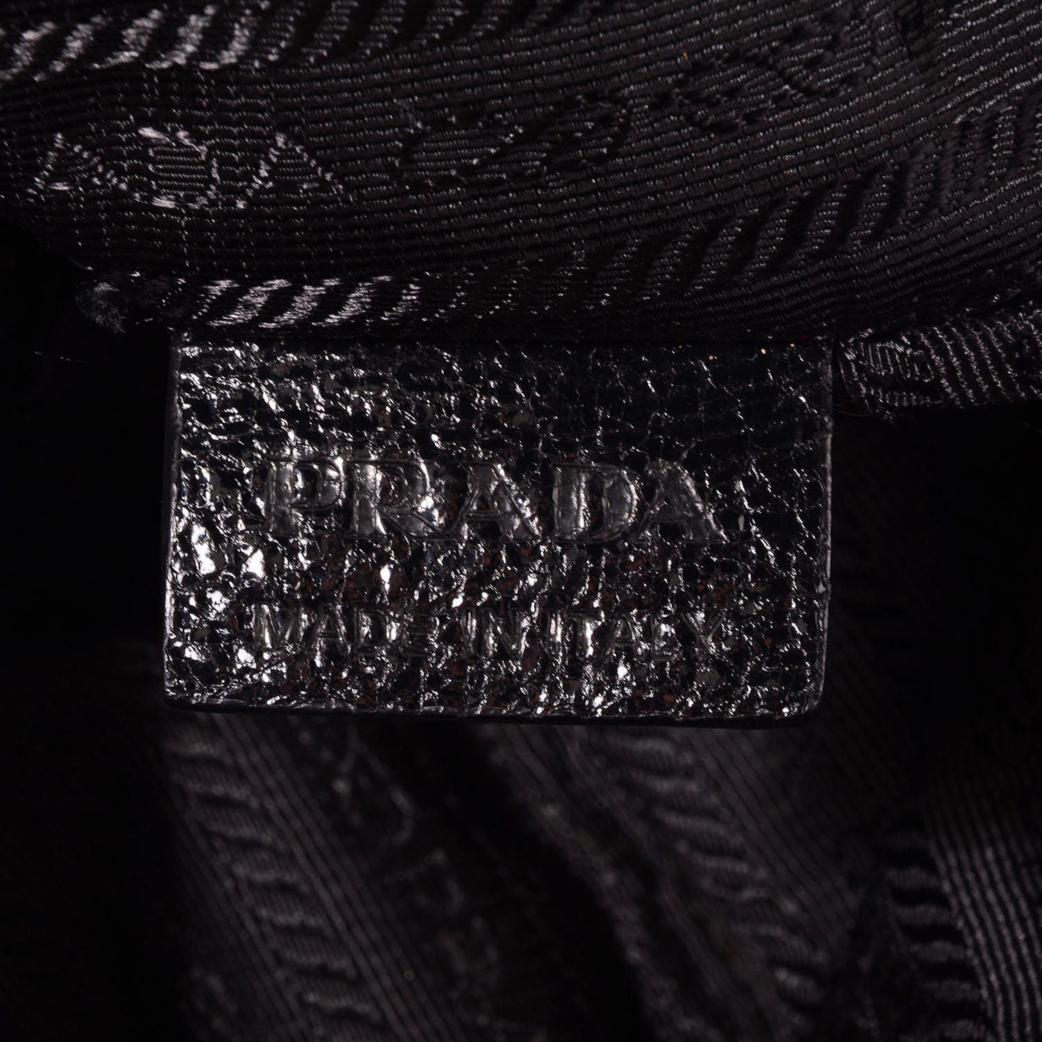 Prada Cervo Lux Chain Shoulder Bag Nero Black 8 of 12