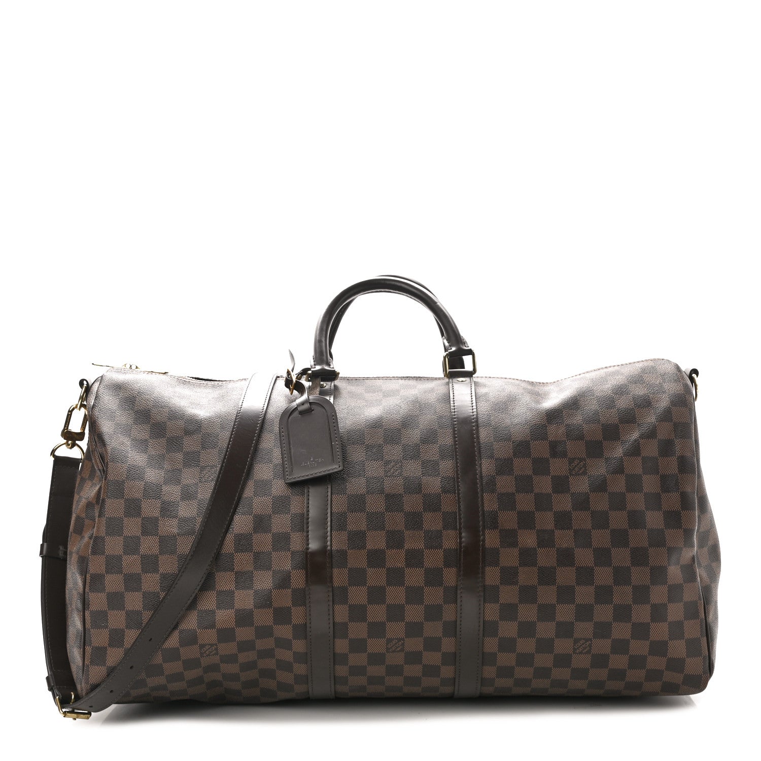 Louis Vuitton Damier Ebene Keepall Bandouliere 55 1 of 11