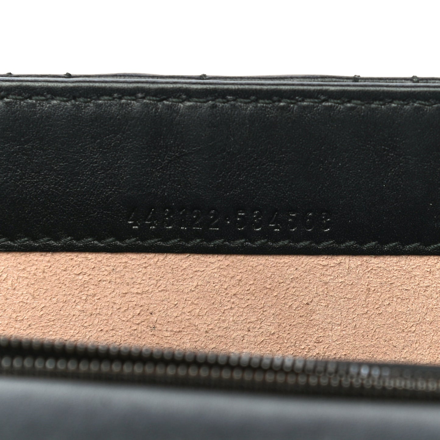 Calfskin Matelasse Mini Pearly GG Marmont Chain Wallet Black