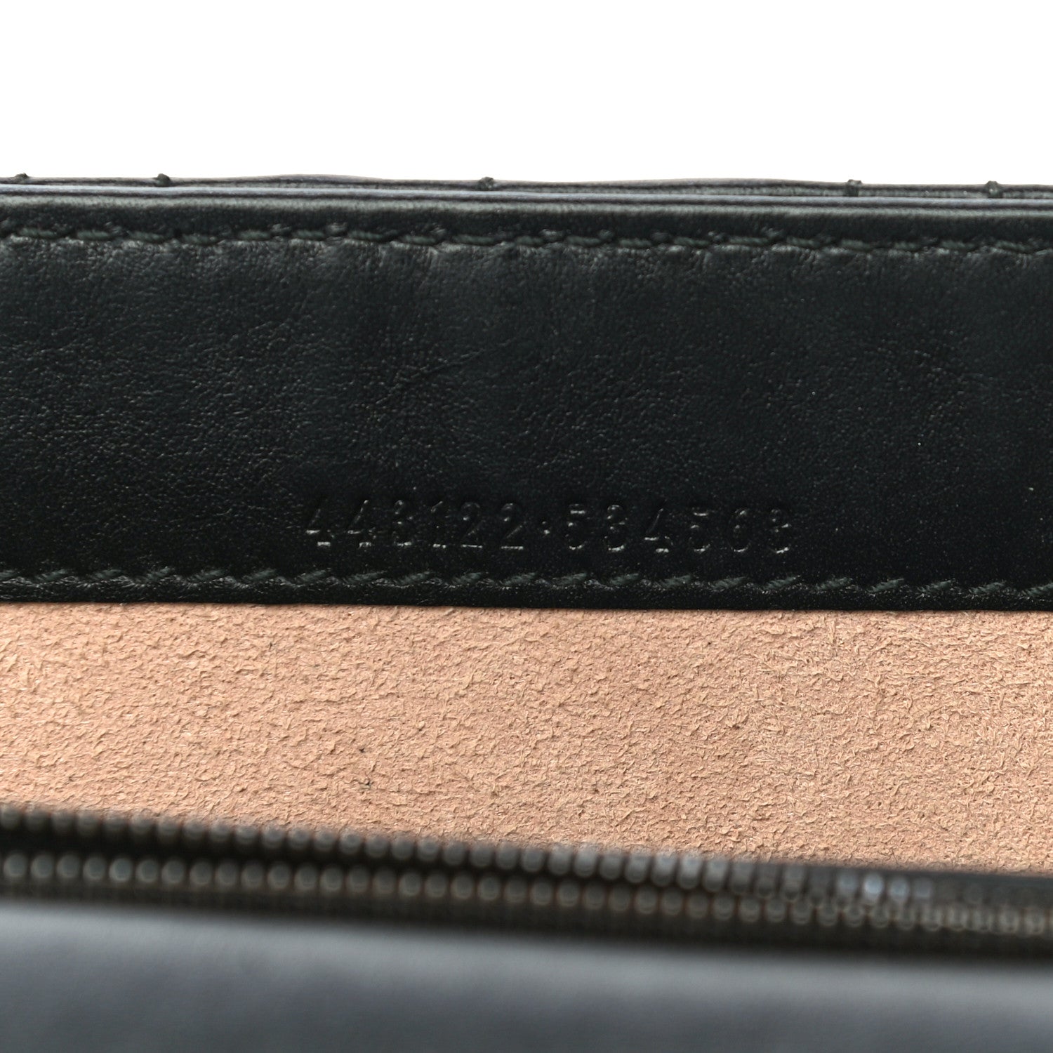 Gucci Calfskin Matelasse Mini Pearly GG Marmont Chain Wallet Black 7 of 13