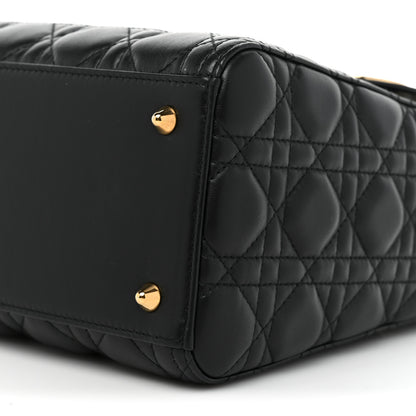 Christian Dior Lambskin Cannage Medium Lady Dior Black 8 of 10