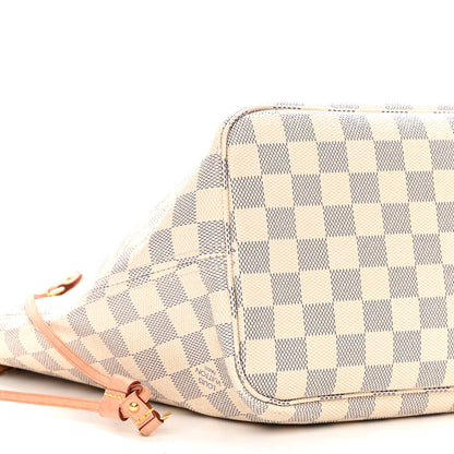 Louis Vuitton Damier Azur Neo Neverfull MM Rose Ballerine 11 of 13