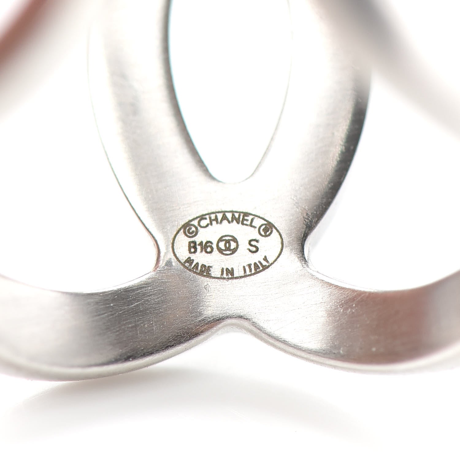 Chanel Metal CC Ring 6.25 Silver 5 of 5