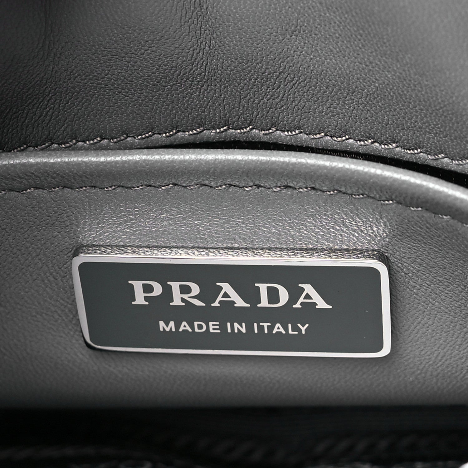 Prada Nappa Triangle Stitched Small Spectrum Bag Marmo 6 of 9