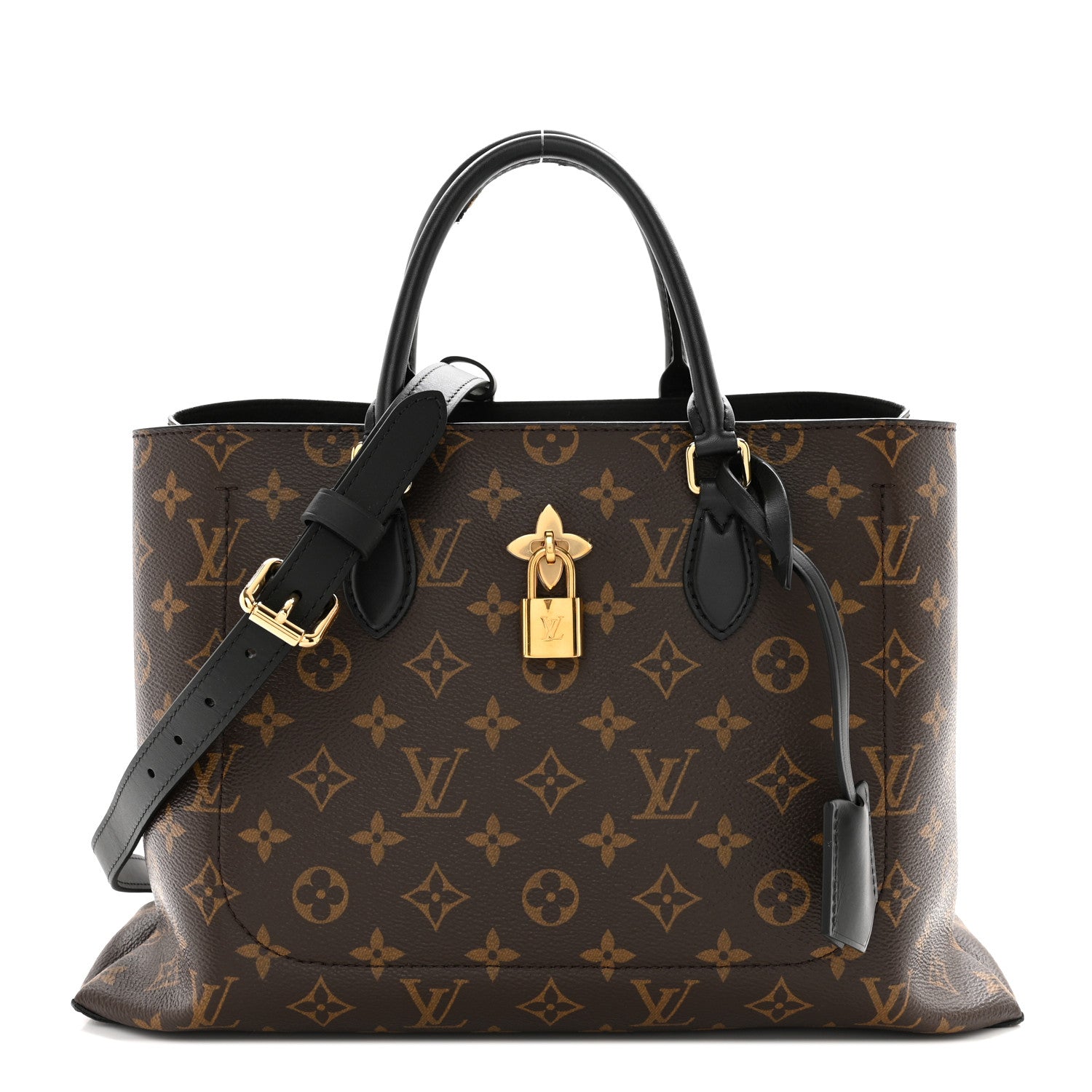 Louis Vuitton Monogram Flower Tote Black 1 of 12