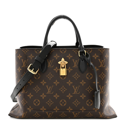 Louis Vuitton Monogram Flower Tote Black 1 of 12