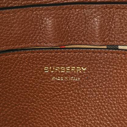 Burberry Calfskin Vintage Check Note Crossbody Bag Tan 6 of 10