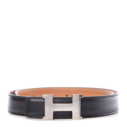 Hermes Box Chamonix 24mm Constance H Belt 65 Black Natural 1 of 16