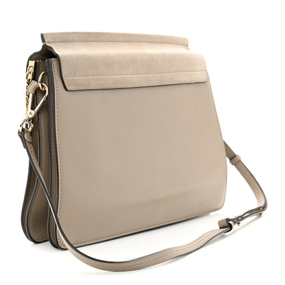 Chloe Calfskin Suede Medium Faye Shoulder Bag Motty Grey 3 of 11