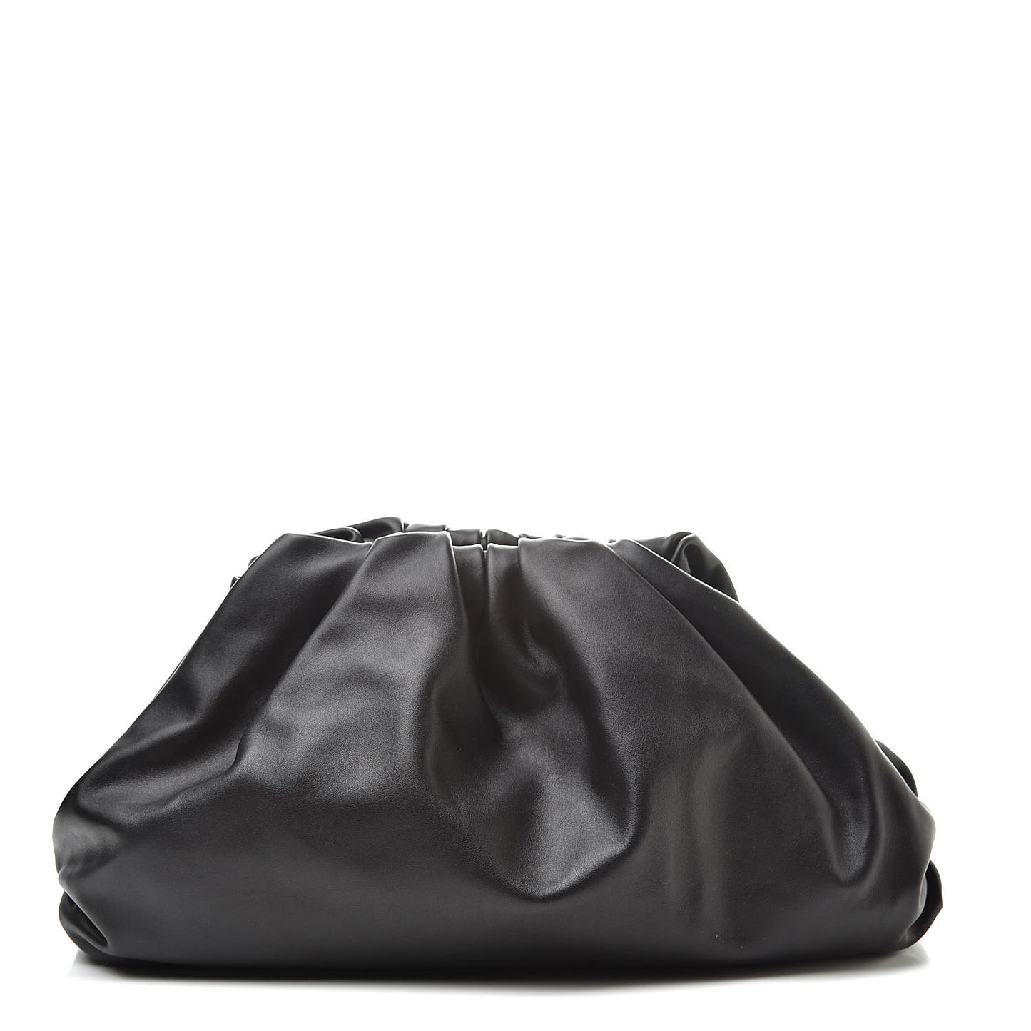 Smooth Butter Calf The Pouch Oversized Clutch Black