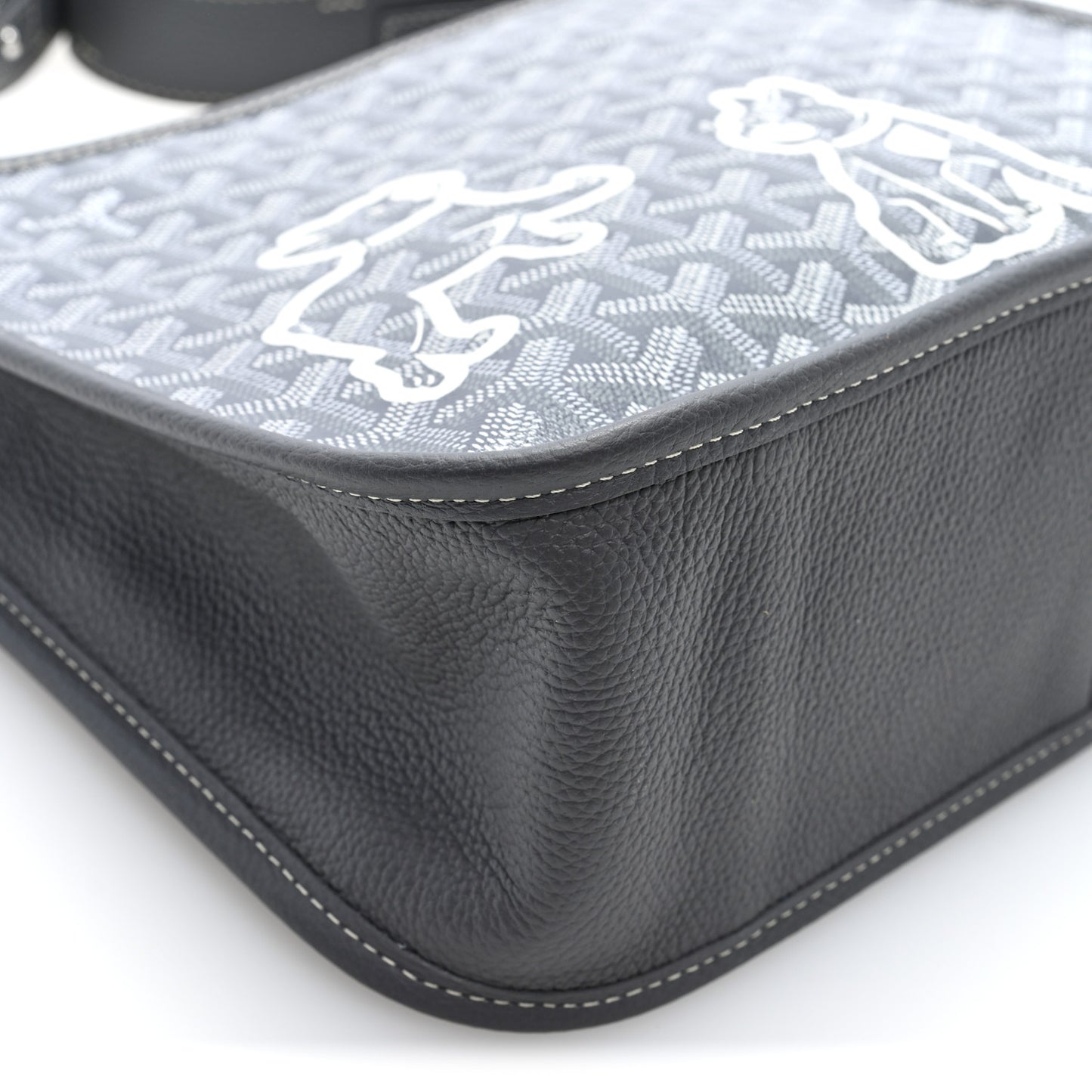 Goyardine Musette PM Bag Grey