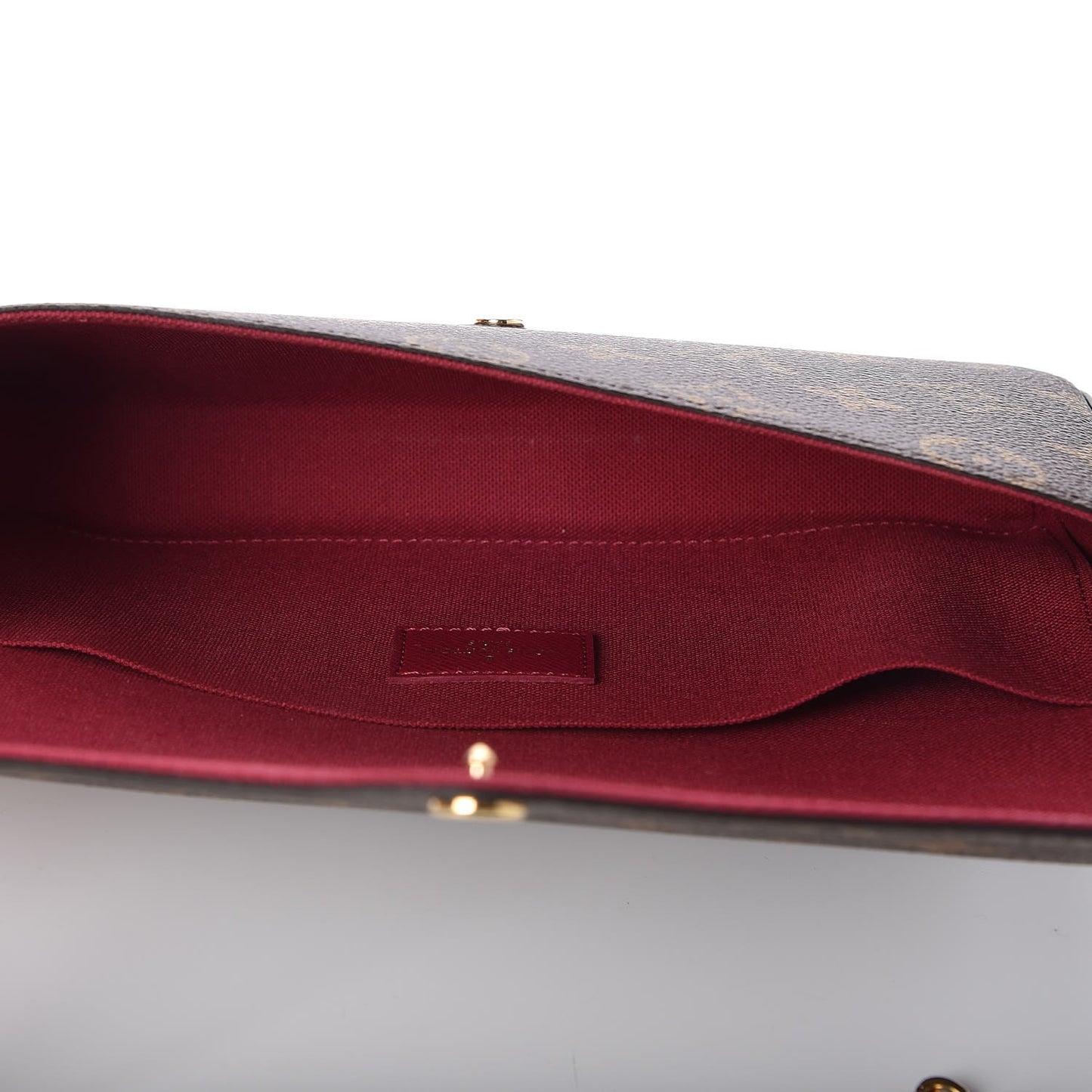 Monogram Pochette Felicie Chain Wallet Fuchsia