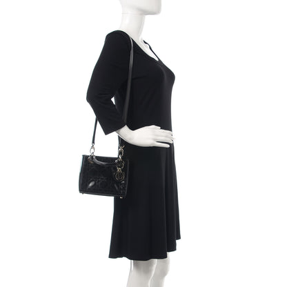 Christian Dior Patent Cannage Mini Lady Dior Black 2 of 11