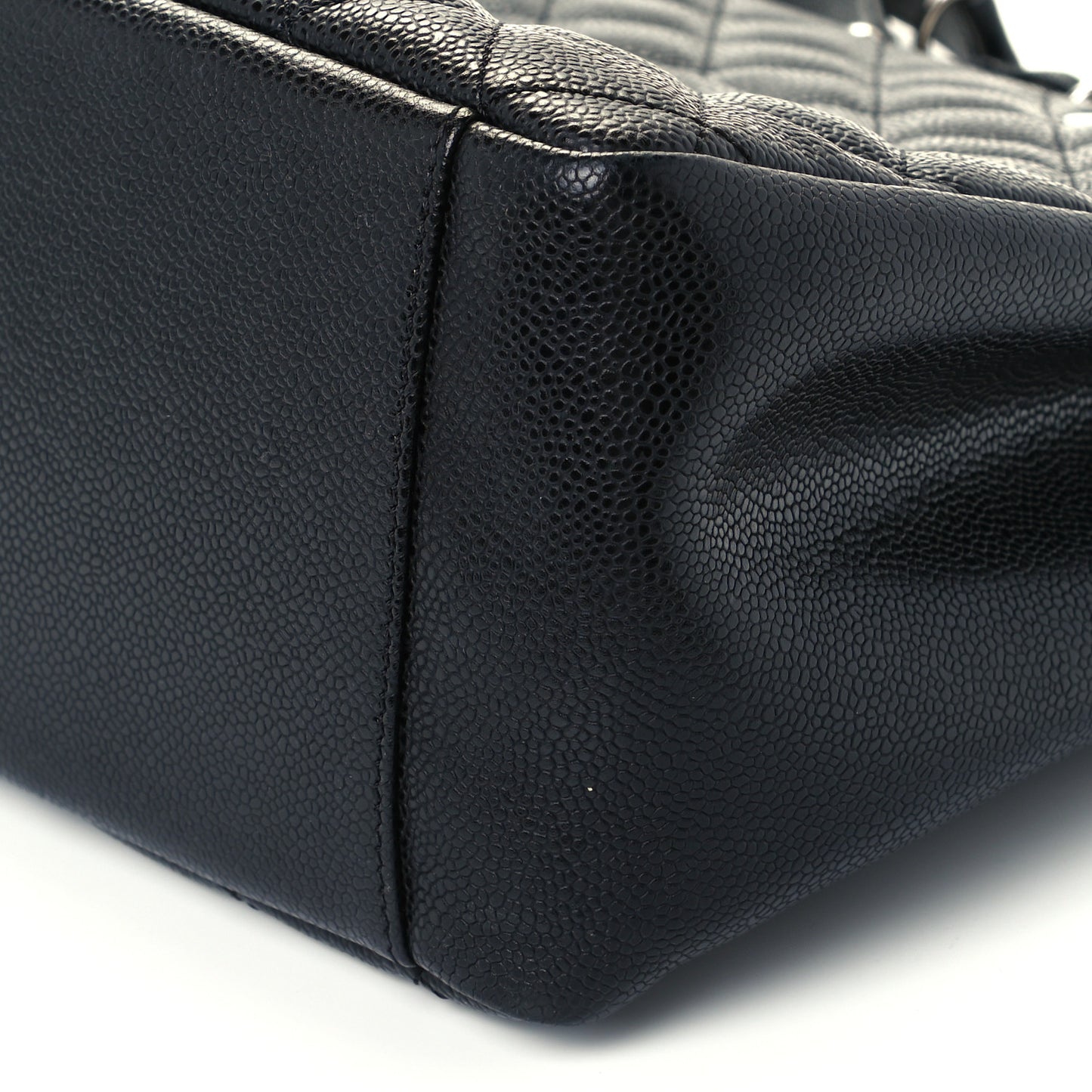 Caviar Quilted Grand Shopping Tote GST Black
