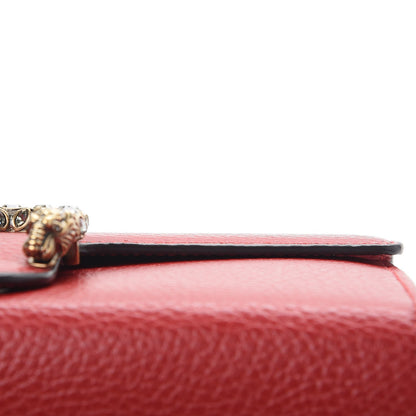Gucci Calfskin Mini Dionysus Chain Wallet Hibiscus Red 14 of 14