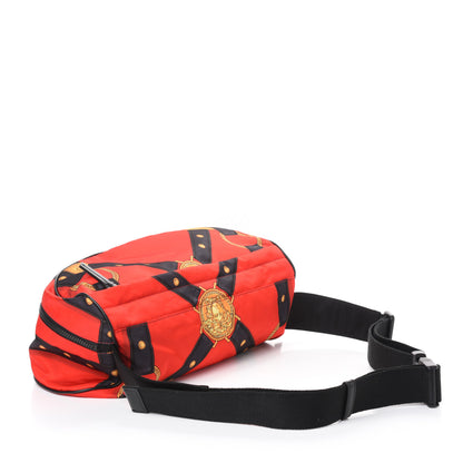 Versace Nylon Tribute Print Belt Bag Red Multicolor 3 of 9