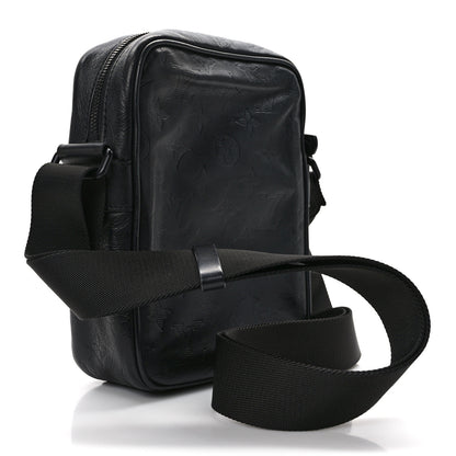 Louis Vuitton Calfskin Monogram Shadow Danube PM Black 3 of 12