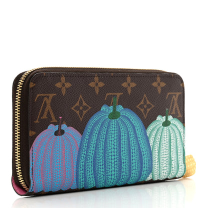 Louis Vuitton LV X YK Monogram Kusama Pumpkin Zippy Wallet 3 of 8