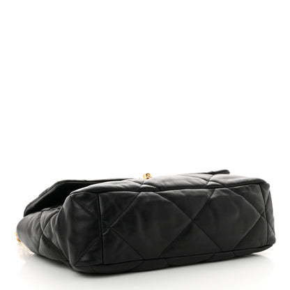 Chanel Lambskin Quilted Large Chanel 19 Flap Black 4 of 12