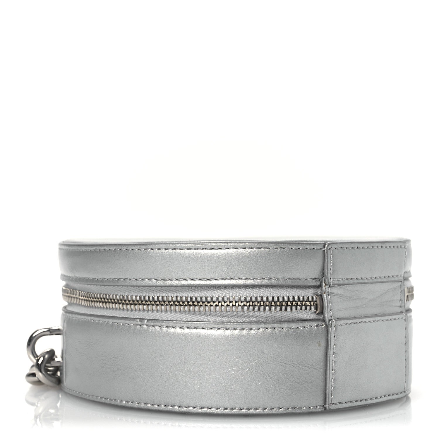 Chanel Metallic Glazed Calfskin Round As Earth Evening Bag Silver 4 of 14