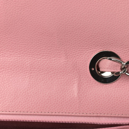 Chanel Caviar Quilted Jumbo Single Flap Pink 16 of 17