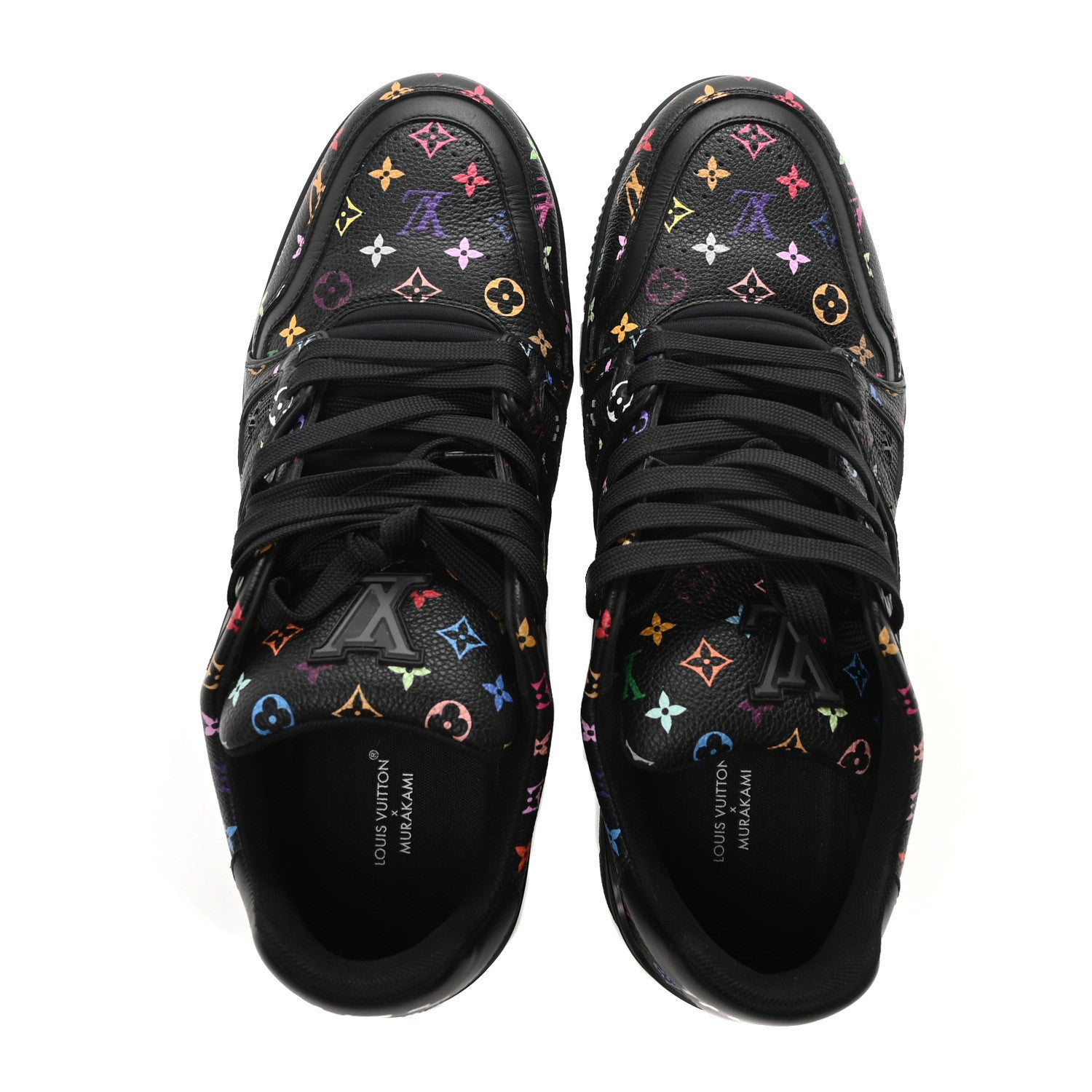 Louis Vuitton LV X TM Calfskin Monogram Multicolor LV Trainer Sneakers 8 Black 2 of 9