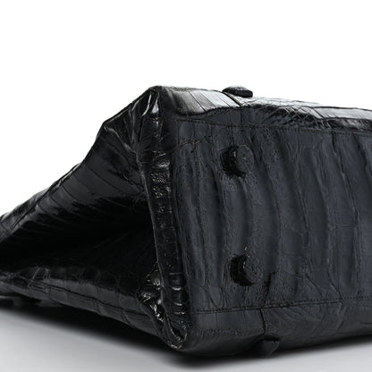 Nancy Gonzalez Crocodile Studded Tote Black 6 of 7