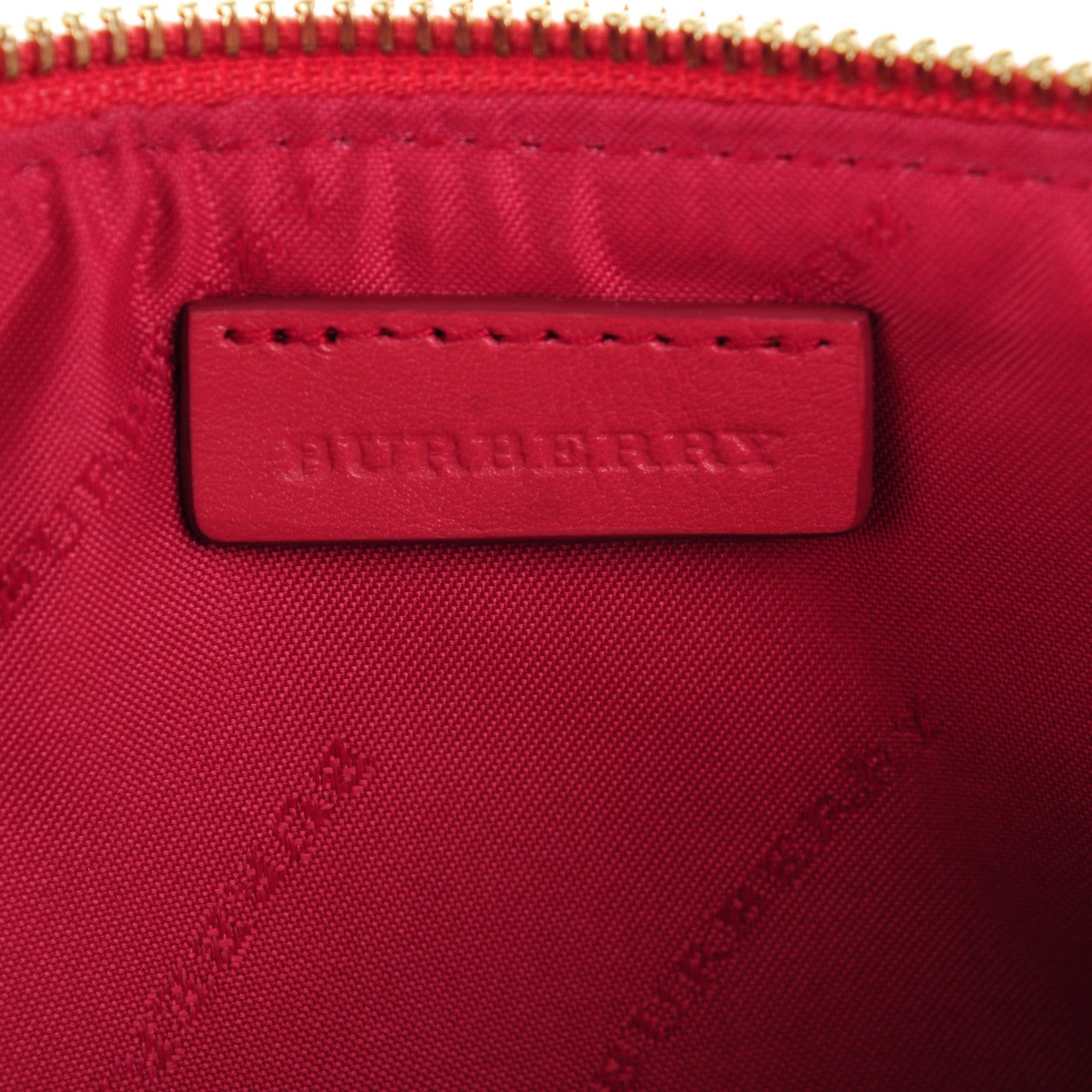 Burberry Haymarket Check Small Peyton Crossbody Clutch Bag Bright Rose 6 of 8