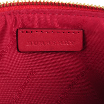 Burberry Haymarket Check Small Peyton Crossbody Clutch Bag Bright Rose 6 of 8