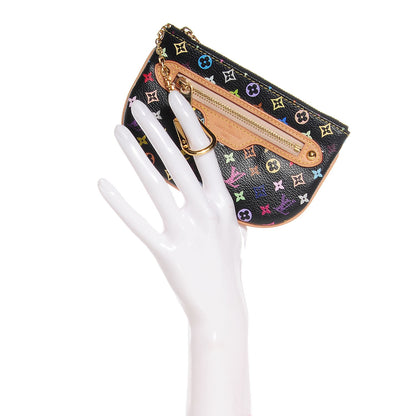 Louis Vuitton Monogram Multicolor Pochette Plate MM Black 2 of 7