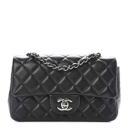 Chanel Lambskin Quilted Mini Rectangular Flap Black 1 of 11