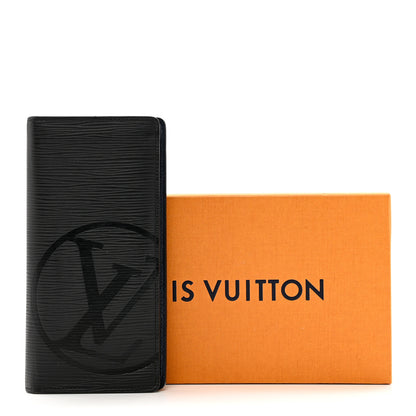 Louis Vuitton Epi LV Circle Brazza Wallet Black 7 of 7