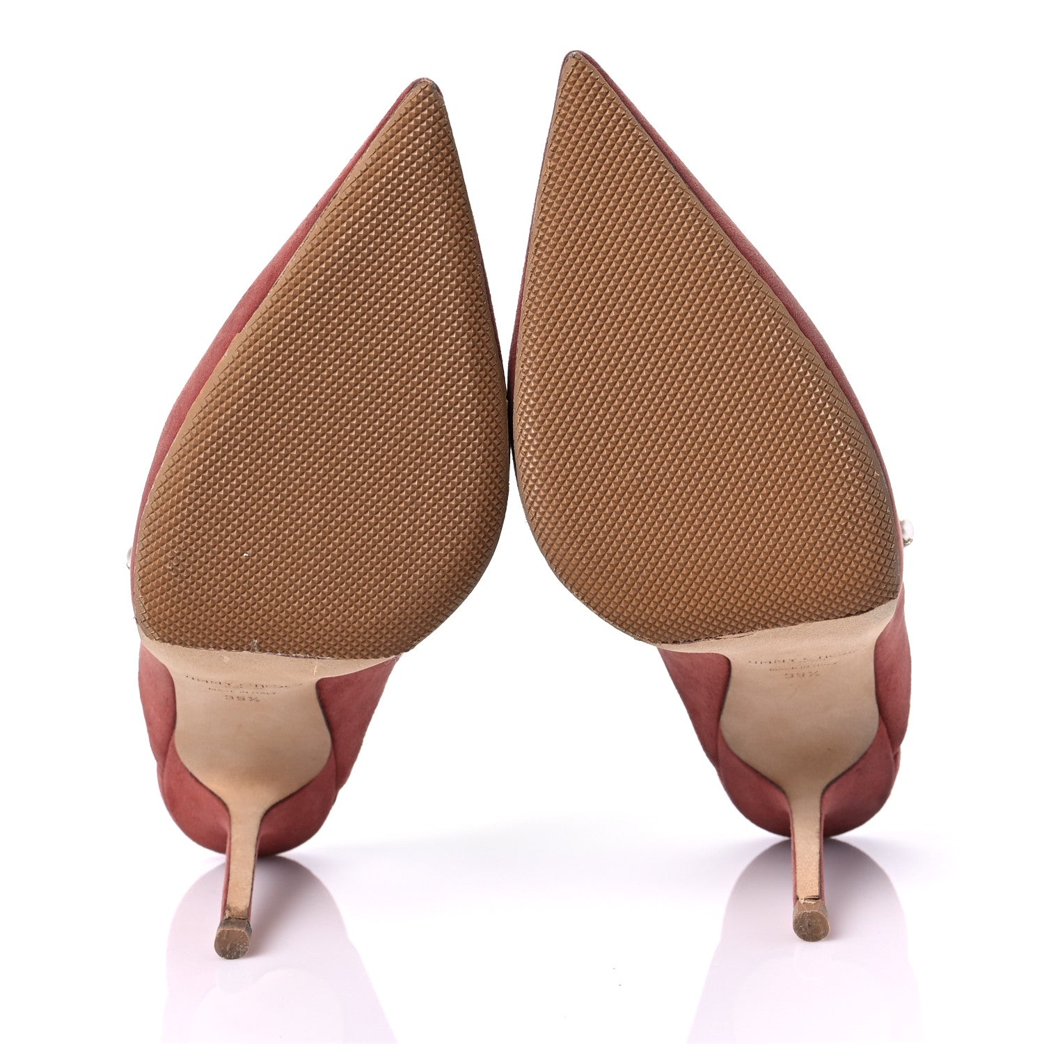 Jimmy Choo Suede Bing 100 Pumps 39.5 Dark Blush 7 of 8