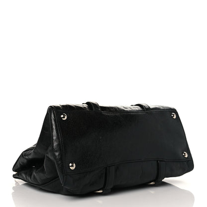 Miu Miu Vitello Shine Top Handle Satchel Black 4 of 11